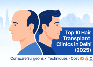 List of Top Hair Transplant Clinics in Delhi