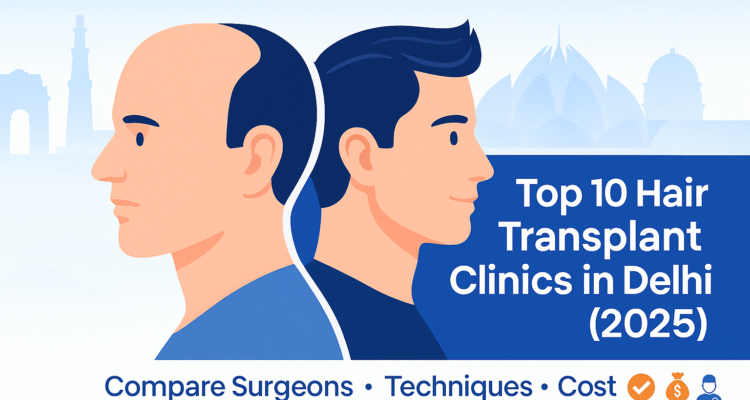 List of Top Hair Transplant Clinics in Delhi