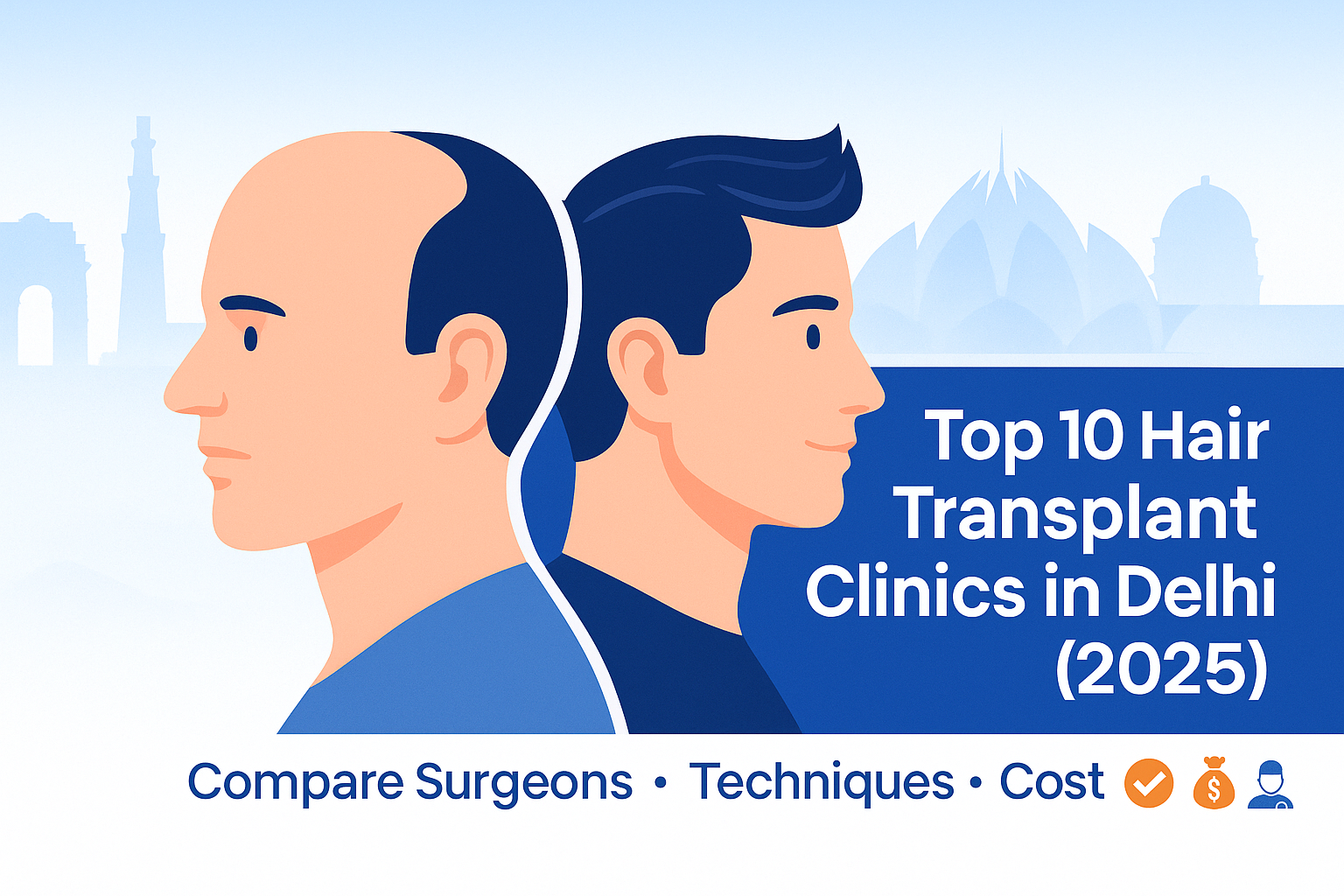 List of Top Hair Transplant Clinics in Delhi